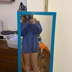 Blue oversize sweater